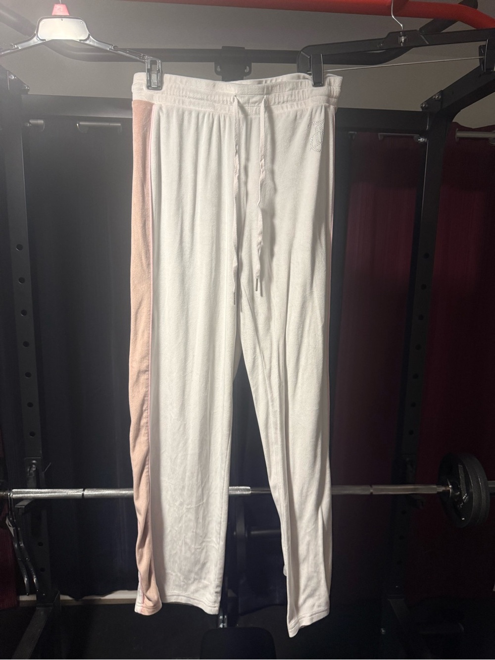 Juicy Couture Light Gray Sweatpants with Pink Satin Tag